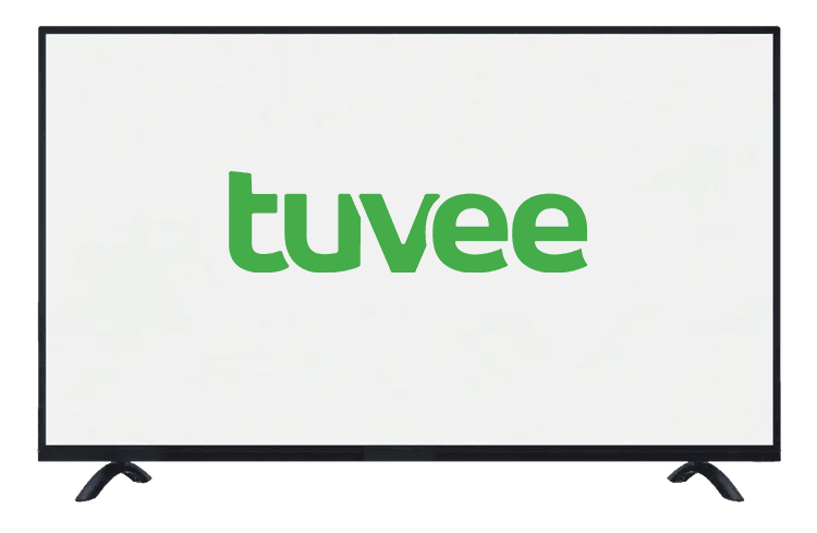 tuvee playing on a living-room TV